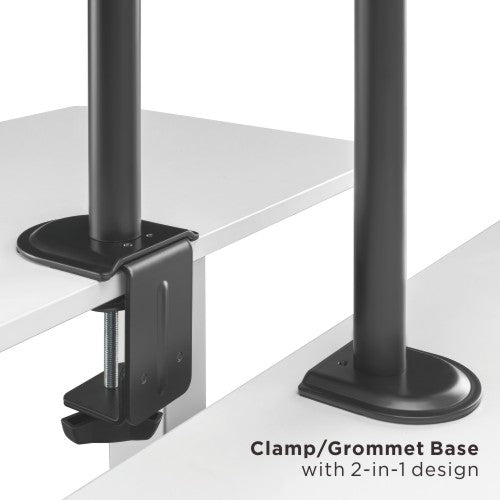 the Aryl Premium Vertical Dual-Monitor Mount