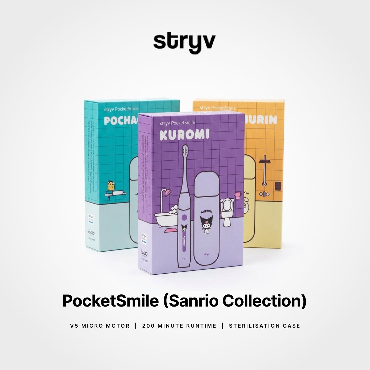 Stryv x Sanrio Characters PocketSmile Collaboration