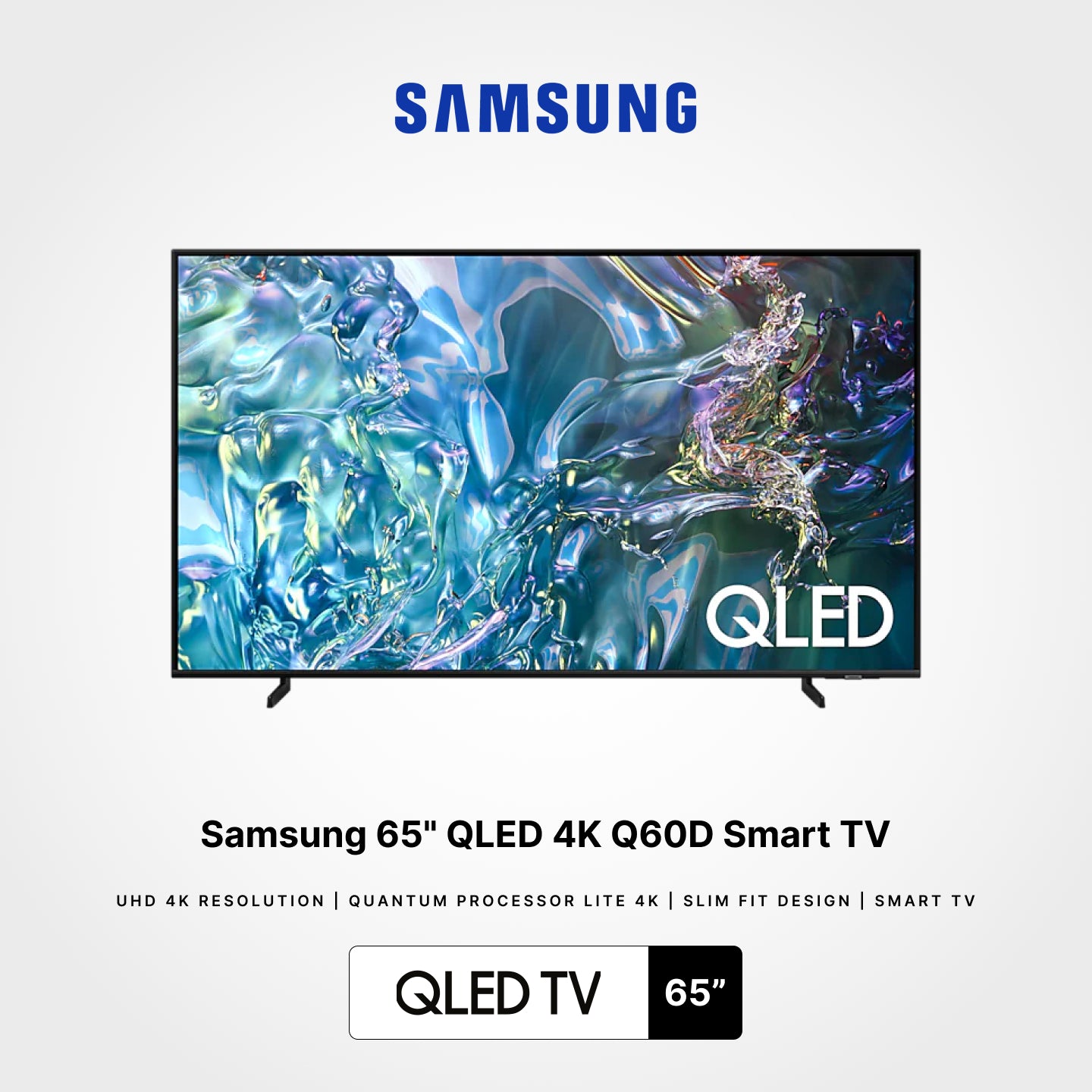 Samsung 65"/75"/85" QLED 4K Q60D Smart TV