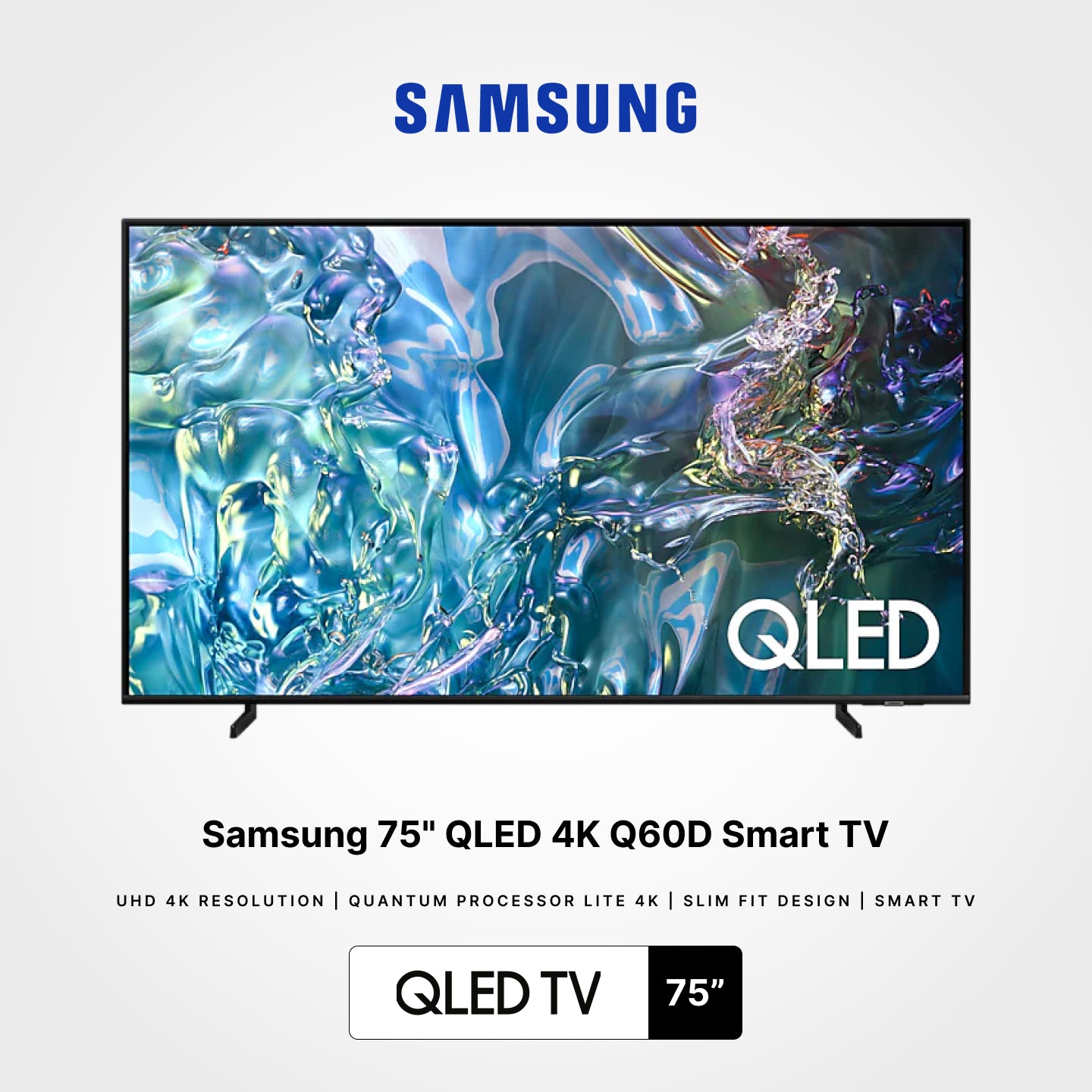 Samsung 65"/75"/85" QLED 4K Q60D Smart TV