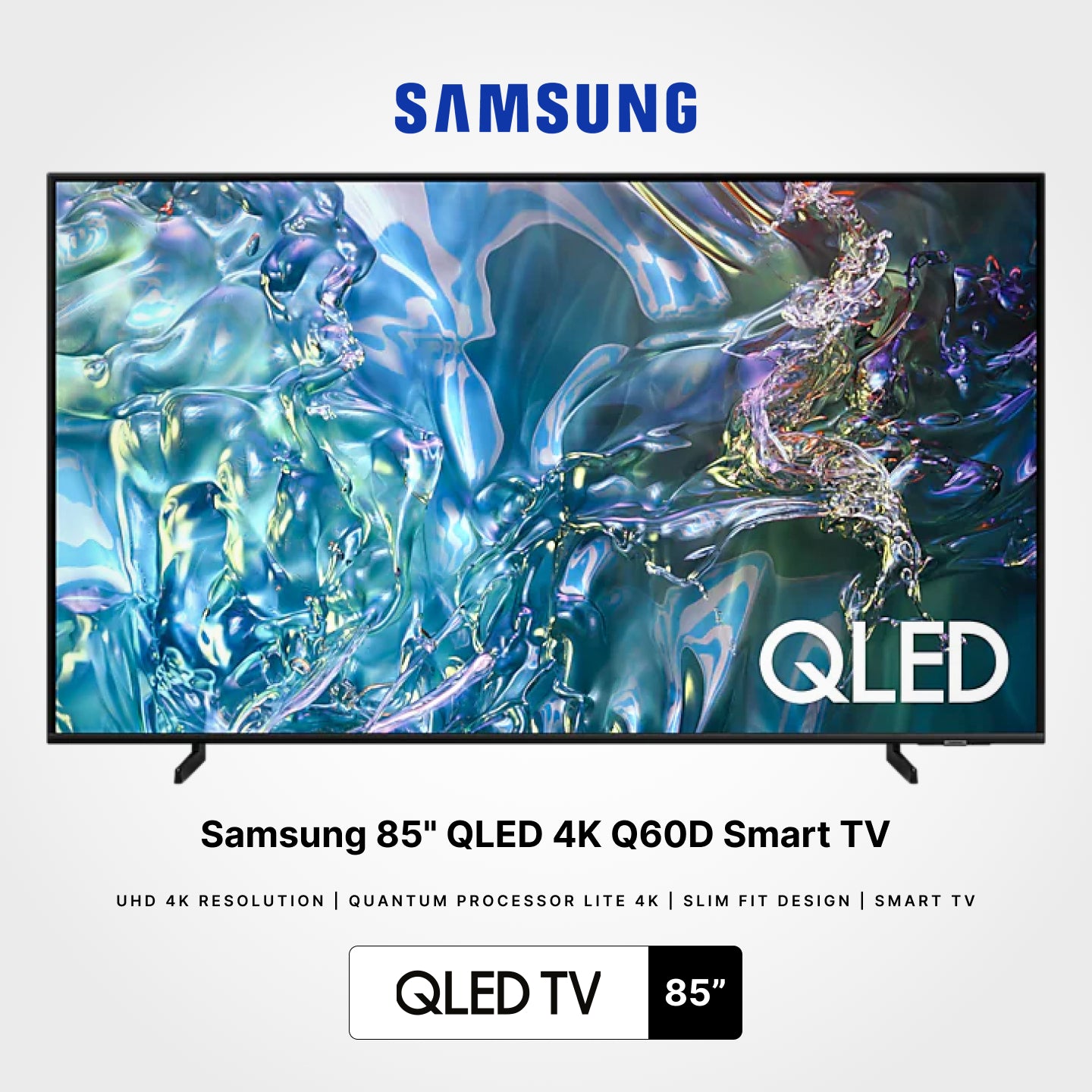 Samsung 65"/75"/85" QLED 4K Q60D Smart TV