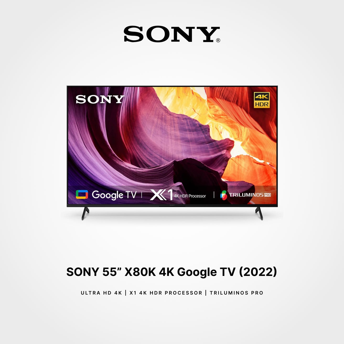 SONY 55"/65"/75"/85" X80K HDR LED 4K HDR Google TV