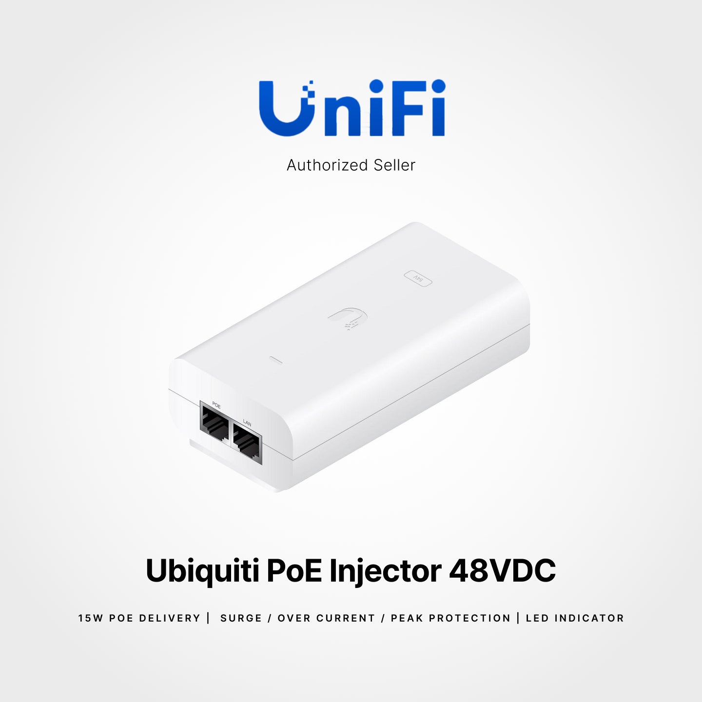 Ubiquiti PoE Injector 48VDC @ 0.32A