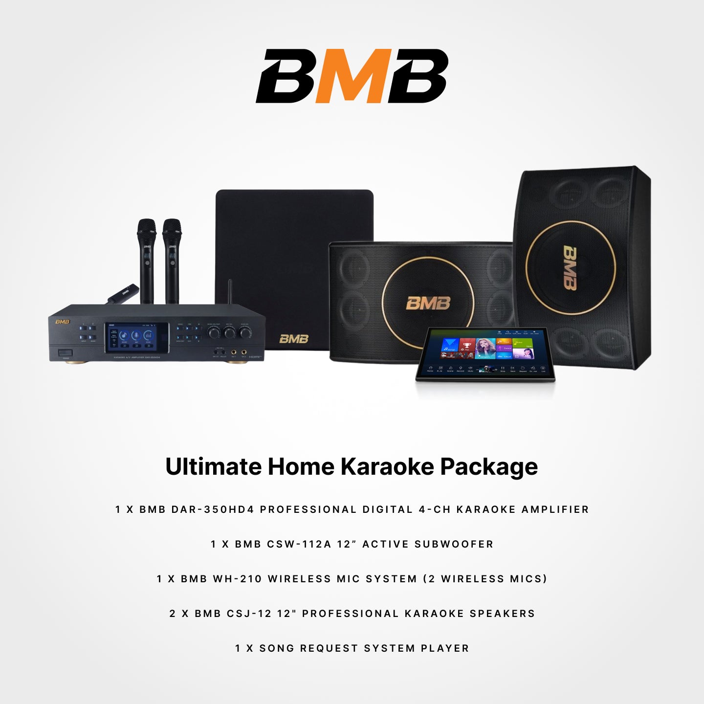 BMB Ultimate Home Karaoke Package