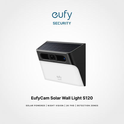 EufyCam Outdoor Solar Wall Light Cam S120