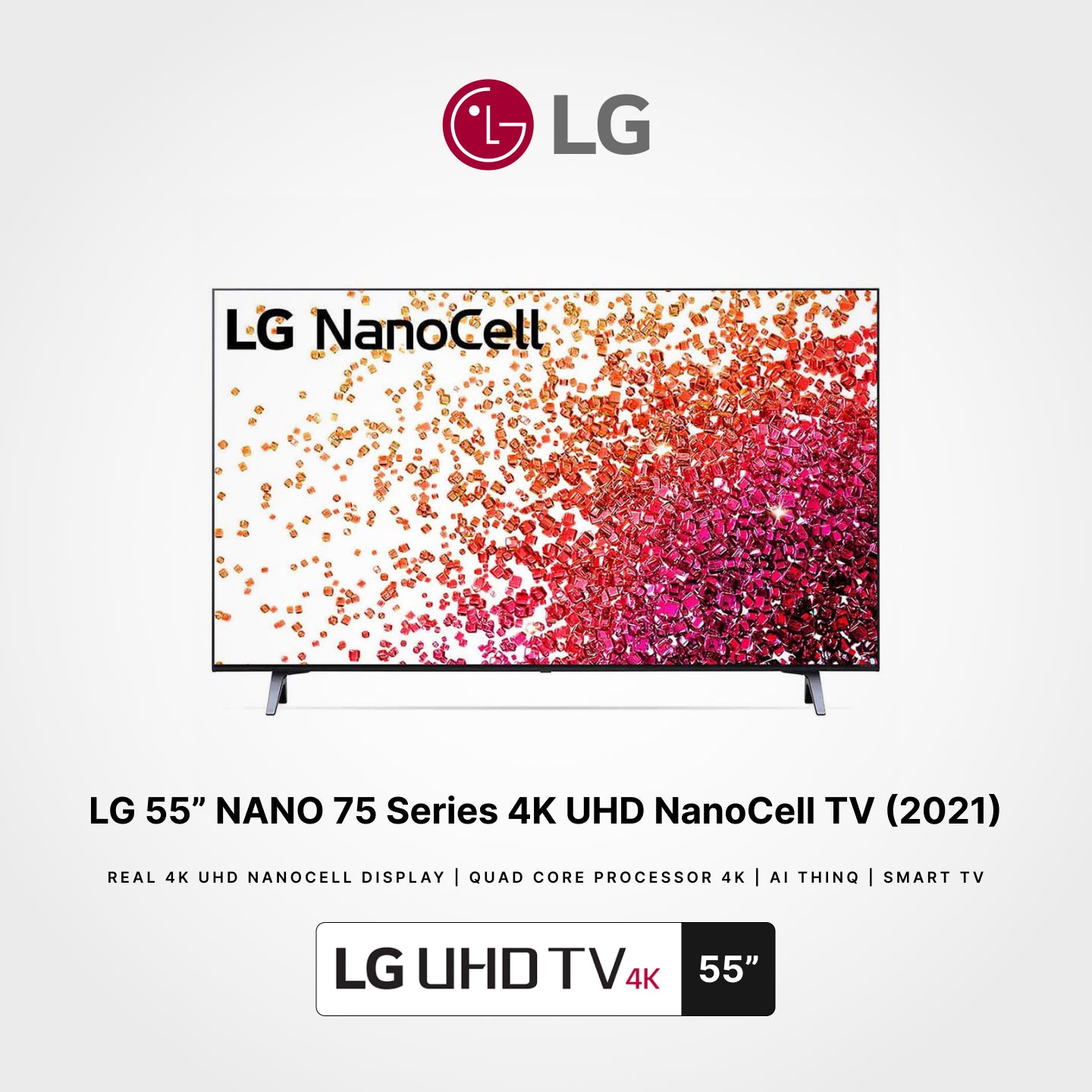 LG 55"/65" NANO75 4K Smart NanoCell TV with AI ThinQ®