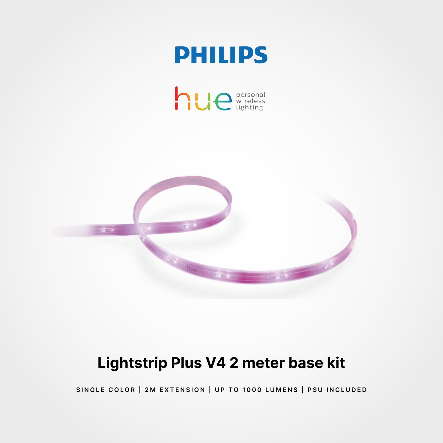 Philips HUE Lightstrip Plus V4 2 meter (base kit)