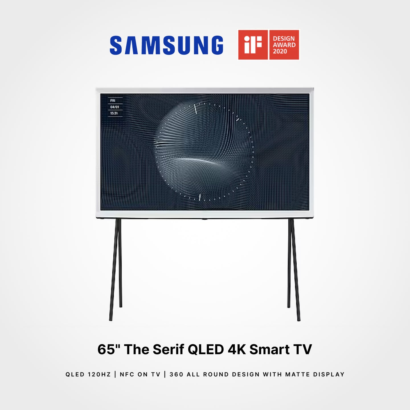 Samsung The Serif 55"/65" QLED 4K 360 All Round Design Smart TV