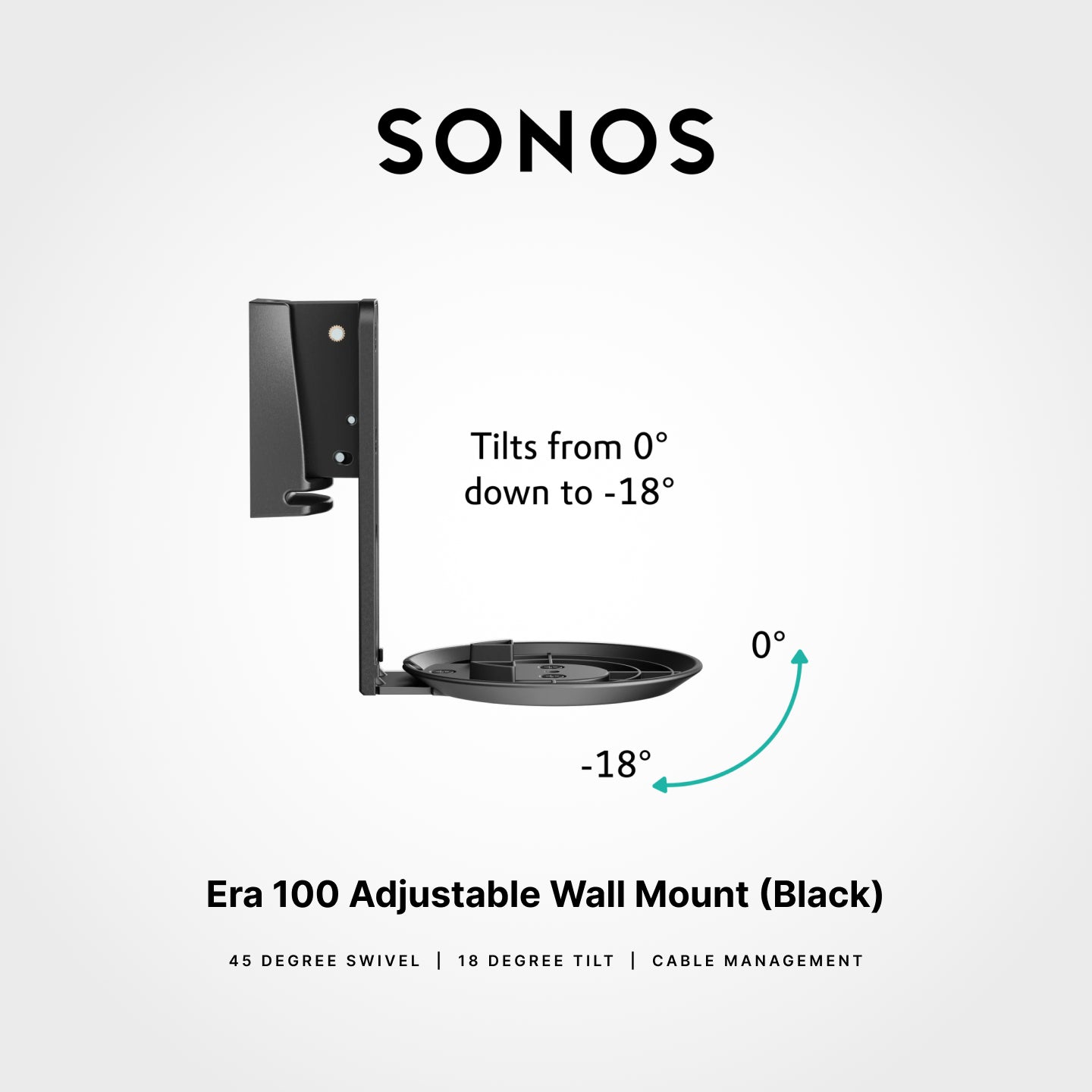 SONOS Era 100 Wall Mount (Single Piece)
