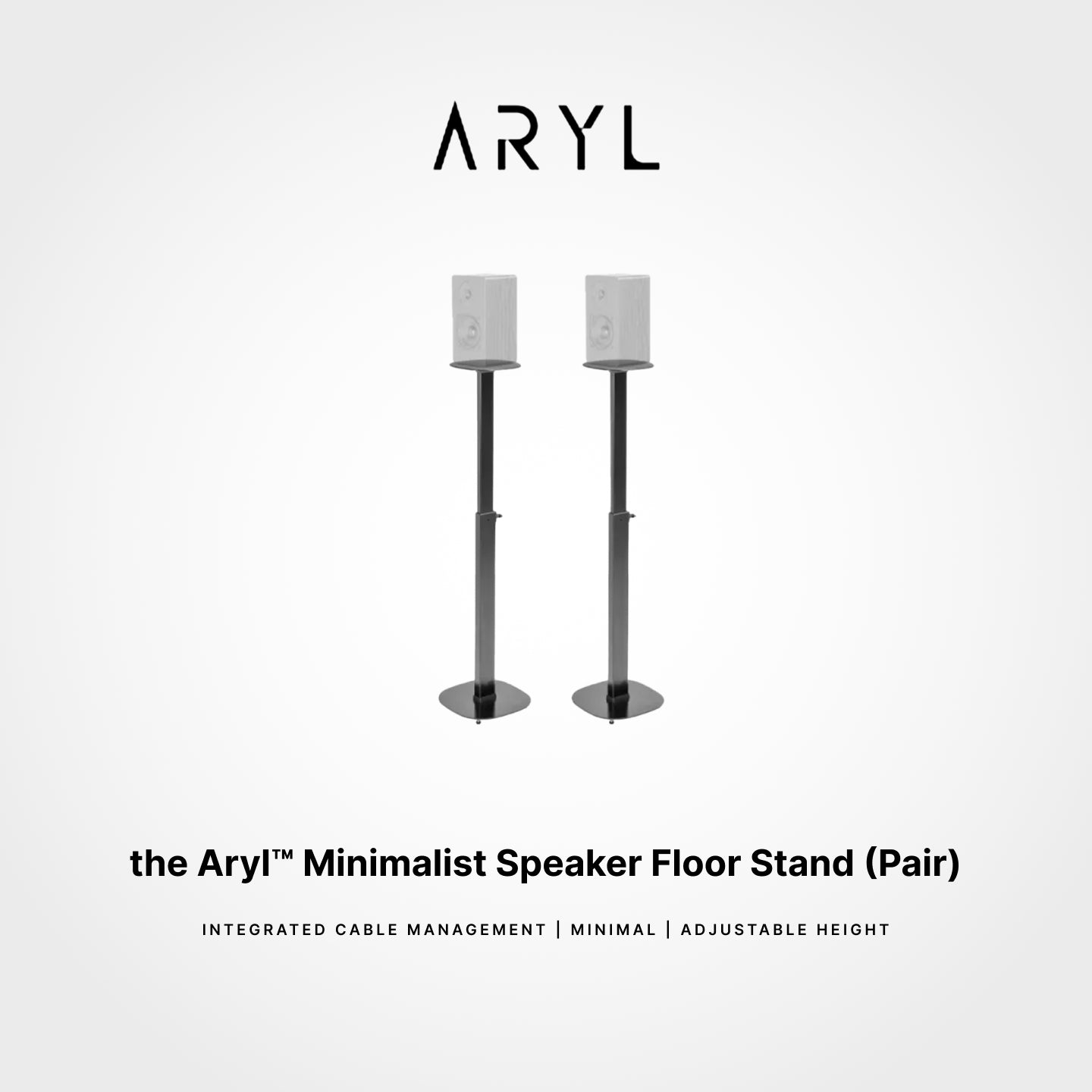 the Aryl™ Minimalist Speaker Floor Stand (Pair)
